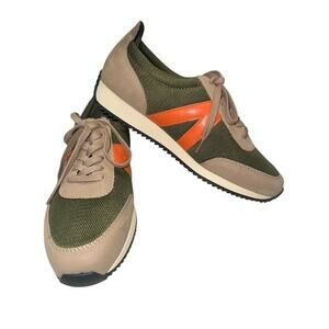 MIA Kable Womens size 8.5 M Shoes Sneakers Casual Athletic Green Orange Tennis